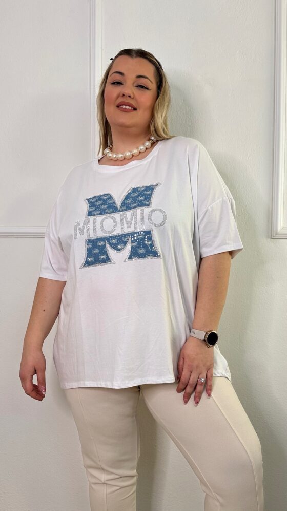 Μπλούζα  ελαστική ασύμμετρη  Mio Mio (06326) - Εικόνα 5