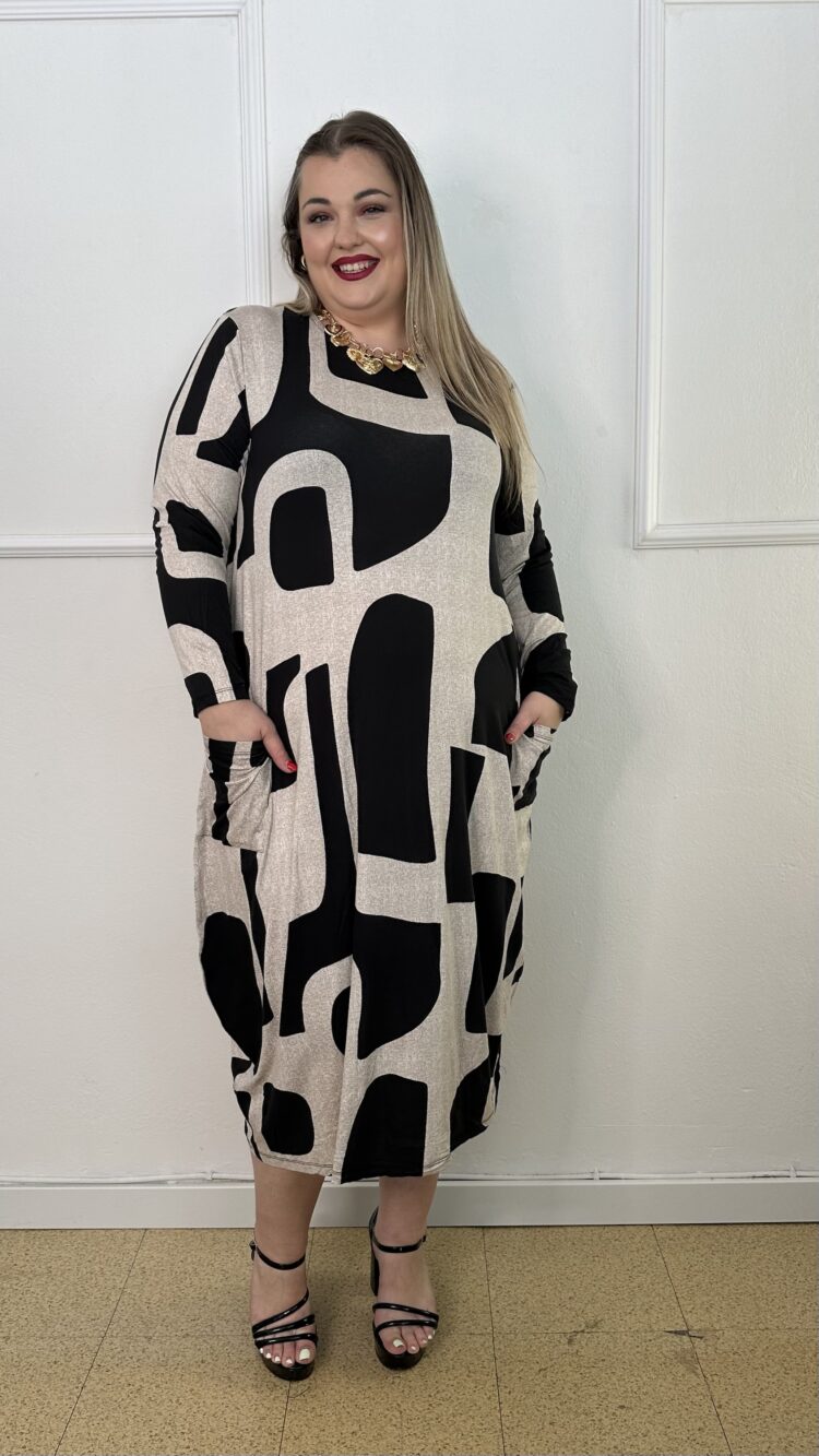 Φόρεμα ελαστικό τύπου σάκος (3101)