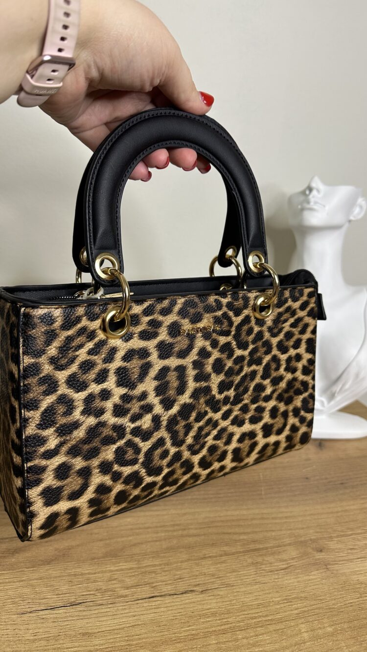 Τσάντα χειρός λεοπάρ BAG TO BAG  (810251)