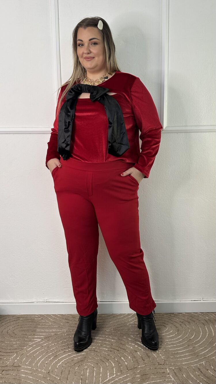 Παντελόνι ελαστικό ίσια γραμμή με τσέπες (1410254)