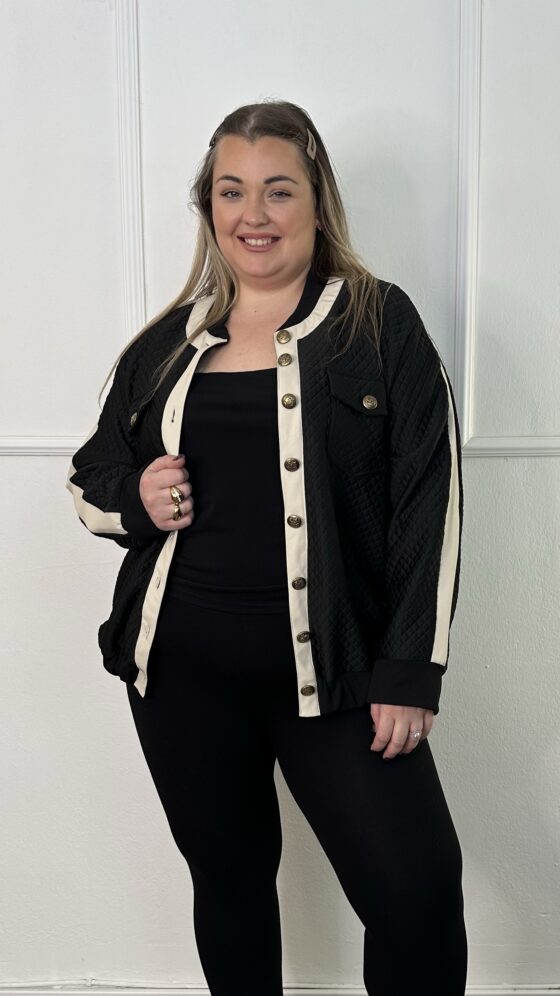 Bomber Jacket καπιτονέ με λεπτομέρειες Δερματίνης (1610252)