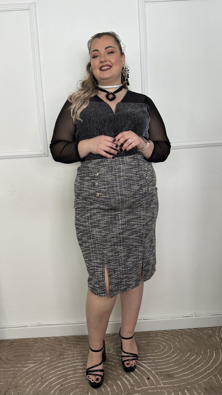 Pencil φούστα μπουκλε (4668.17567)