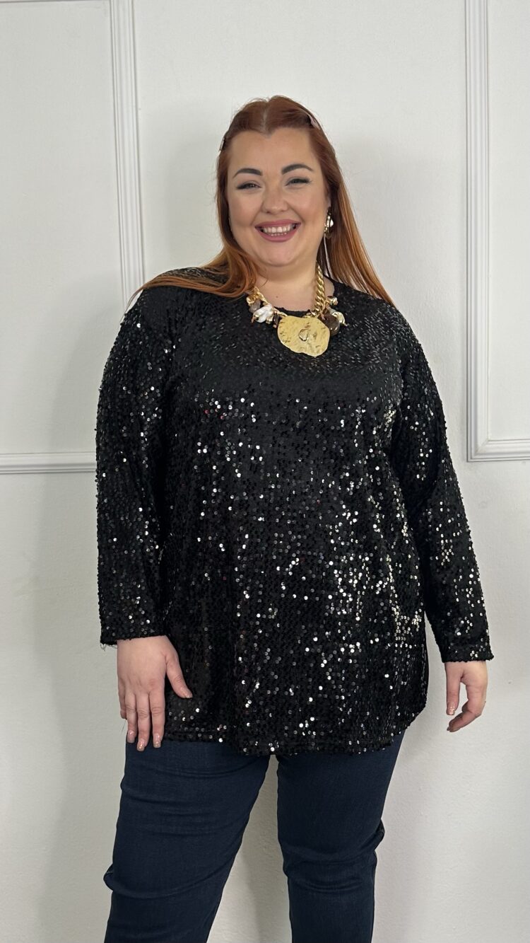 Μπλούζα μακρυμάνικη παγιέτα ( 1812257)