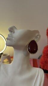 Σκουλαρίκια ατσάλινα σε σχήμα σταγόνας μεγάλη (2701262)