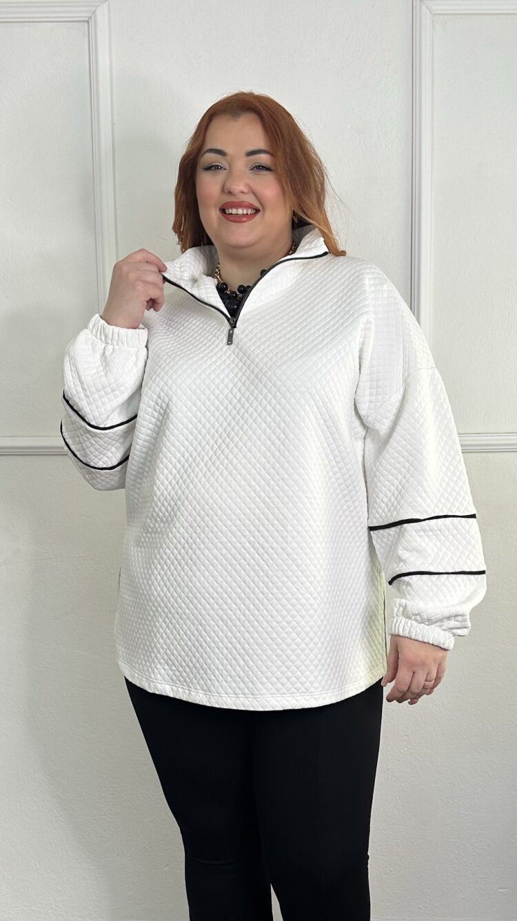 Φούτερ καπιτονέ με φερμουάρ στο λαιμό ( 0901261)